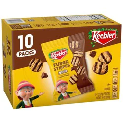Keebler Cookies Fudge Stripes Minis Original Cookies - 10oz/10ct