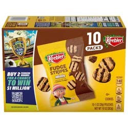 Keebler Cookies Fudge Stripes Minis Original Cookies - 10oz/10ct