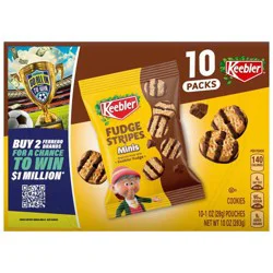 Keebler Cookies Fudge Stripes Minis Original Cookies - 10oz/10ct