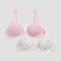 Hanes Girls' 2pk Underwire Bra - 32A