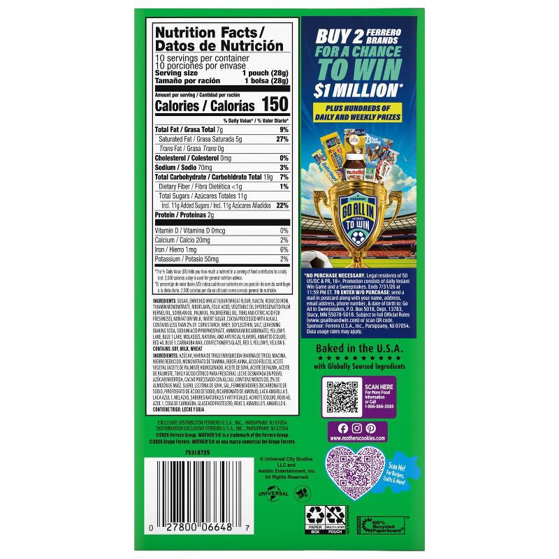 slide 5 of 8, Mother's Cookies Chocolate Dinosaurs - 10oz/10ct, 10 ct; 10 oz