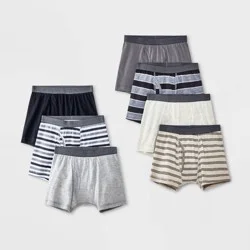 Boys' 7pk Striped Boxer Briefs - Cat & Jack™ L