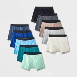 Boys' 10pk Boxer Briefs - Cat & Jack™ M