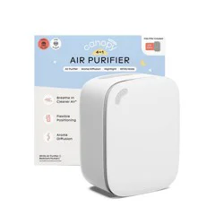 Canopy Air Purifier-Multi-Stage HEPA Filtration Reduces 99.97% of Air, Dust, Pollen & Contaminants - Optional White Noise/Night Light - White