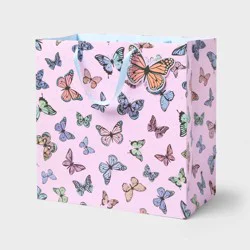 Large Square Butterly Birthday Gift Bag Purple - Spritz™