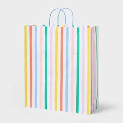 XL Jumbo Vertical Stripes Gift Bag Colorful - Spritz™