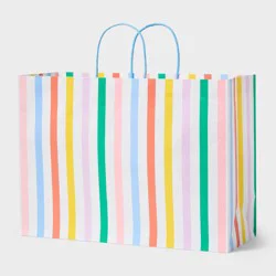 XL Vogue Vertical Stripes Gift Bag Colorful - Spritz™
