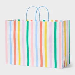 XL Vogue Vertical Stripes Gift Bag Colorful - Spritz™