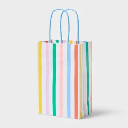 XS Jr Tote Vertical Stripes Gift Bag Colorful - Spritz™
