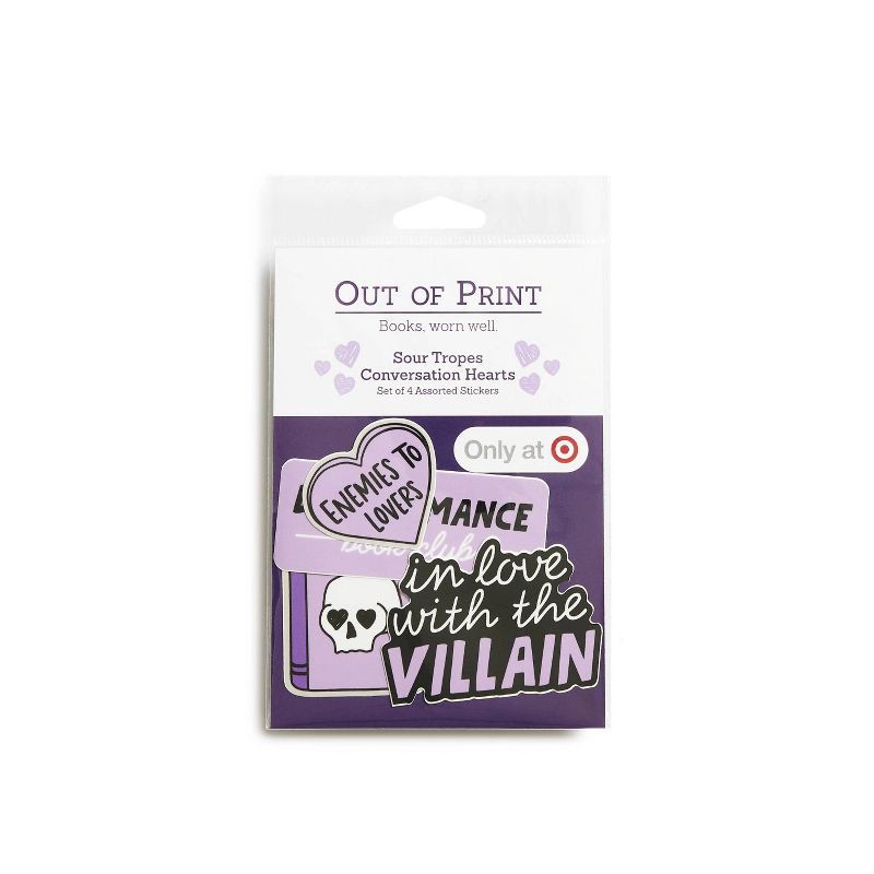 slide 2 of 6, Random House Sour Tropes Conversation Hearts Stickers - Sticker Set of 4 - (Target Exclusive), 1 ct