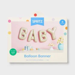 BABY Foil Balloon Banner Cream - Spritz™