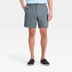 Men's 7" Flat Front Shorts - Goodfellow & Co™ Blue 28