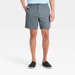 Men's 7" Flat Front Shorts - Goodfellow & Co™ Blue 32