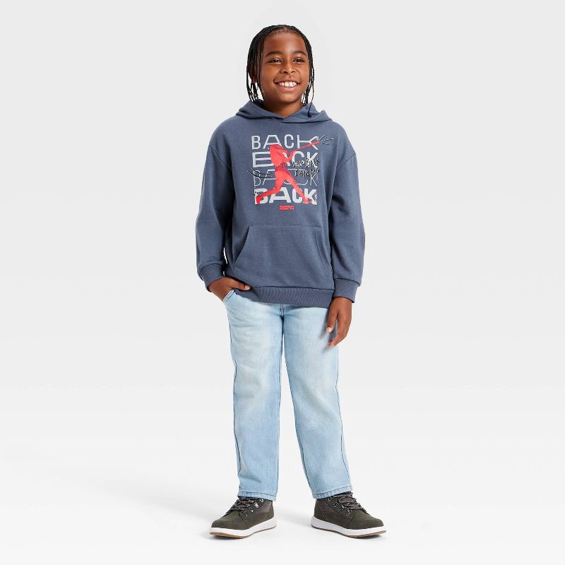slide 4 of 4, Boys' ESPN Baseball Hoodie Pullover Sweatshirt - Navy Blue XL, 1 ct