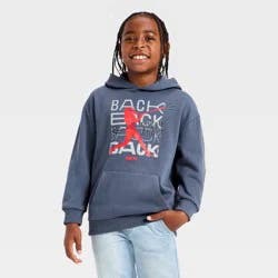 Boys' ESPN Baseball Hoodie Pullover Sweatshirt - Navy Blue XL