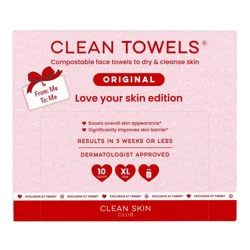 Clean Skin Club Galentines Towels - 10ct