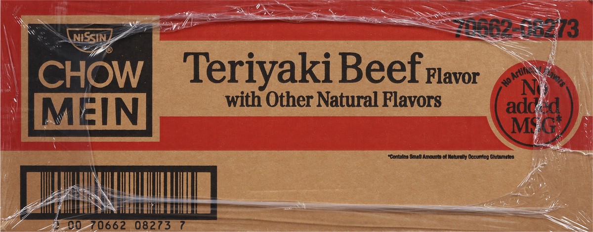 slide 4 of 9, Nissin Chow Mein Restaurant Style Teriyaki Beef Flavor Noodles 8 - 4 oz Trays, 32 oz