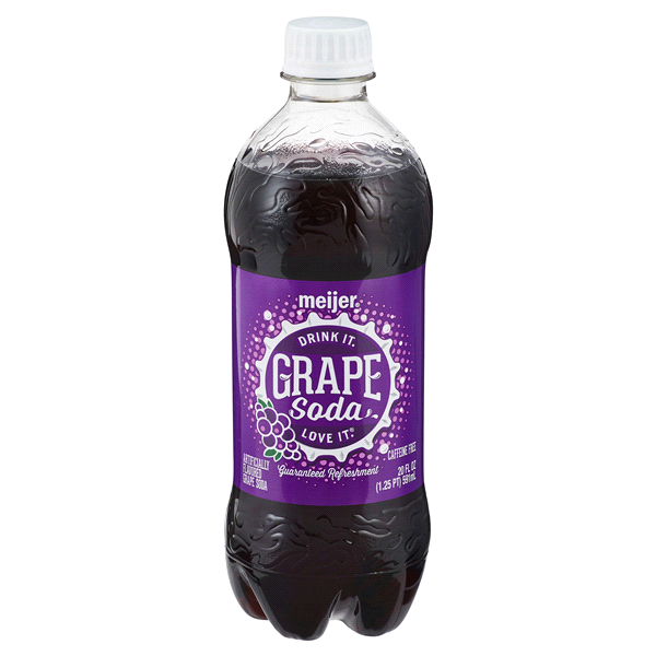 slide 1 of 2, Meijer Grape Soda, 20 oz