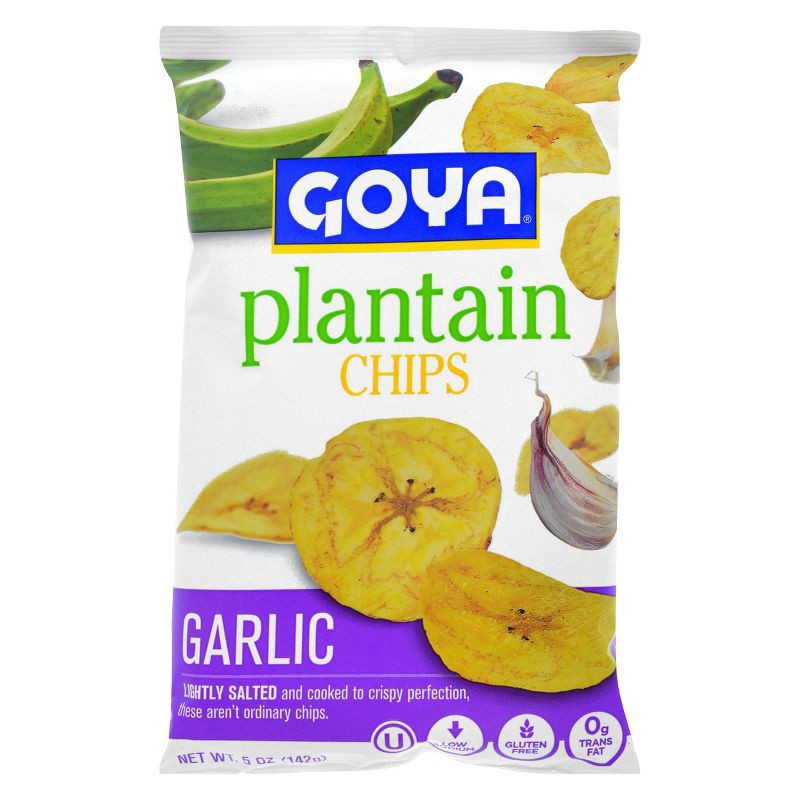 slide 1 of 4, Goya Plantain Chips, Garlic, 5 oz