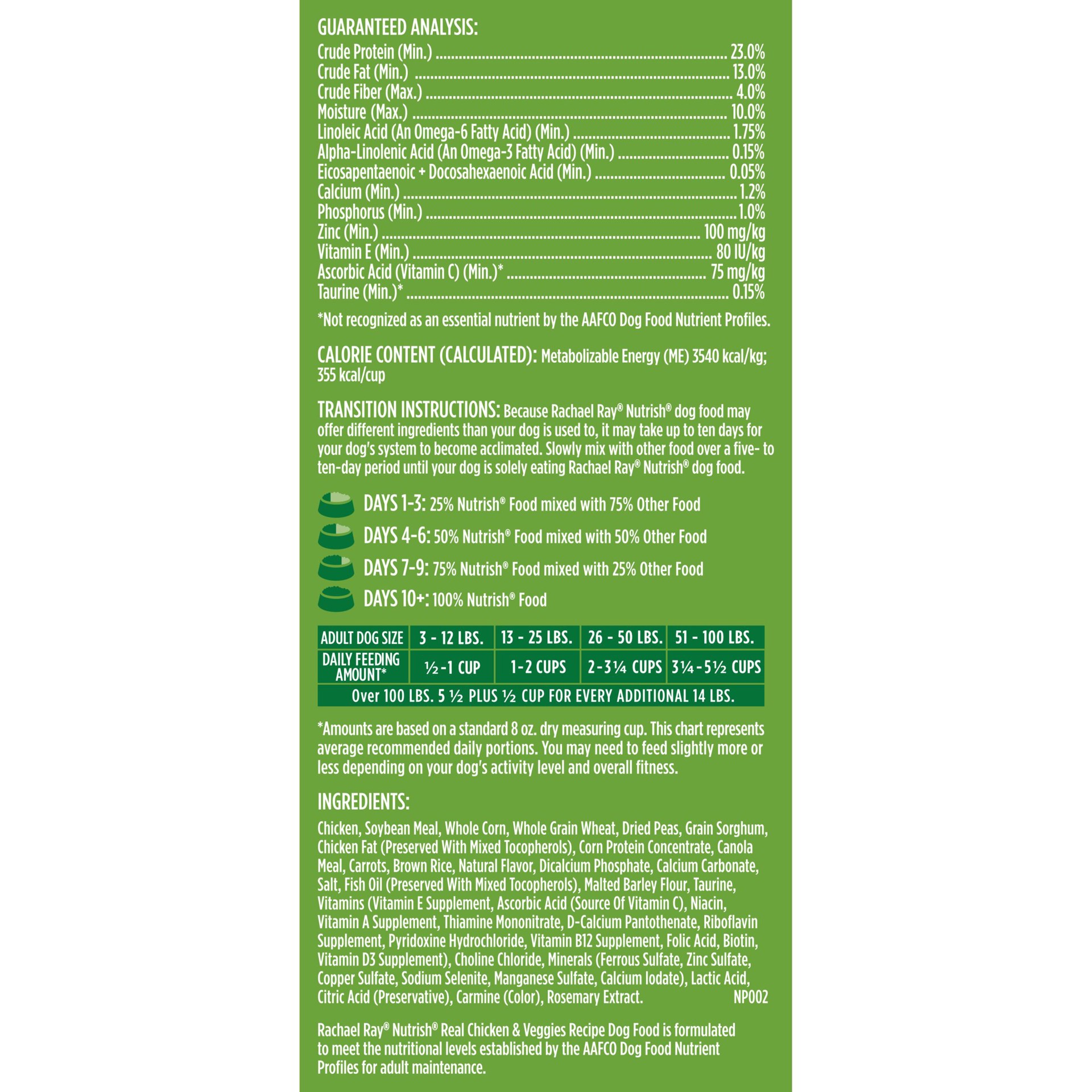 slide 2 of 10, Rachael Ray Nutrish Real Chicken & Vegetable Recipe Super Premium Dry Dog Food - 28lbs, 28 lb
