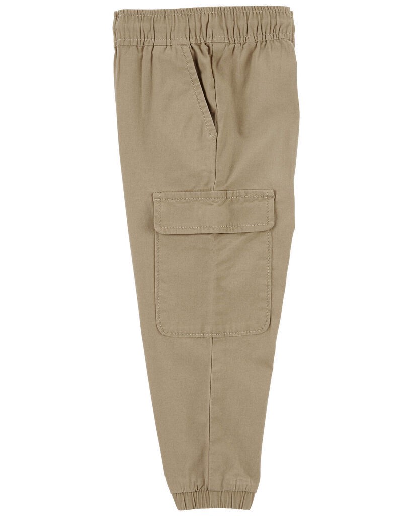 slide 2 of 4, Oshkosh Baby Canvas Drawstring Joggers Khaki 18M, 1 ct