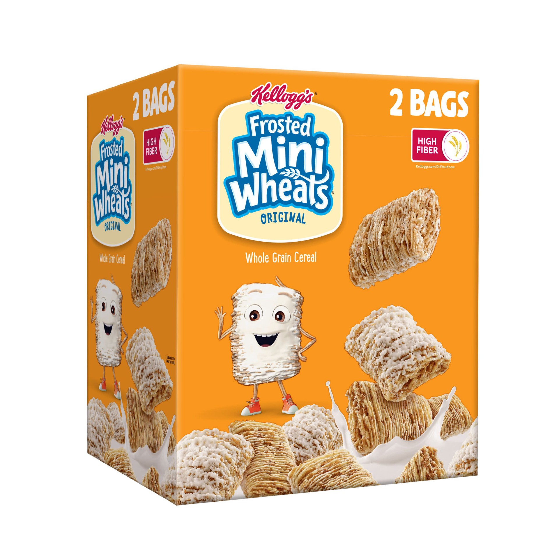 slide 1 of 5, Frosted Mini-Wheats Kellogg's Frosted Mini-Wheats Breakfast Cereal, Original, 70 oz, 2 Count, 70 oz