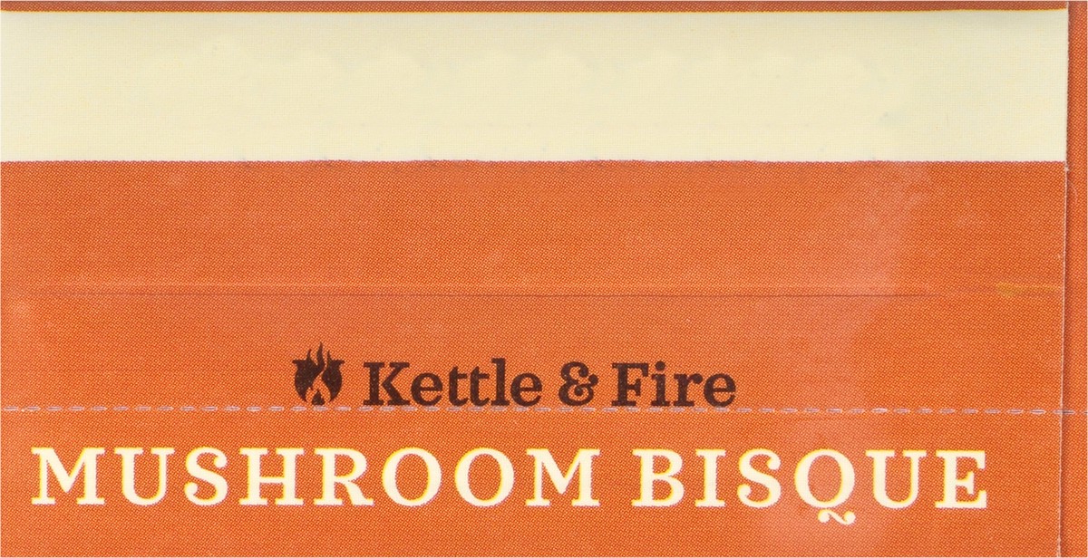 slide 13 of 14, Kettle & Fire Mushroom Bisque Soup with Chicken Bone Broth, 16.9 oz