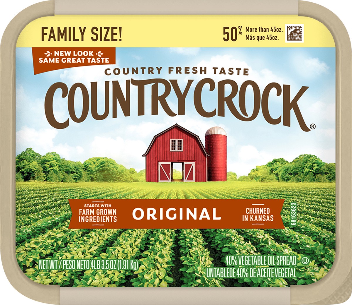 slide 10 of 12, Country Crock Family Size Original Vegetable Oil Spread 67.5 oz, 67.5 oz