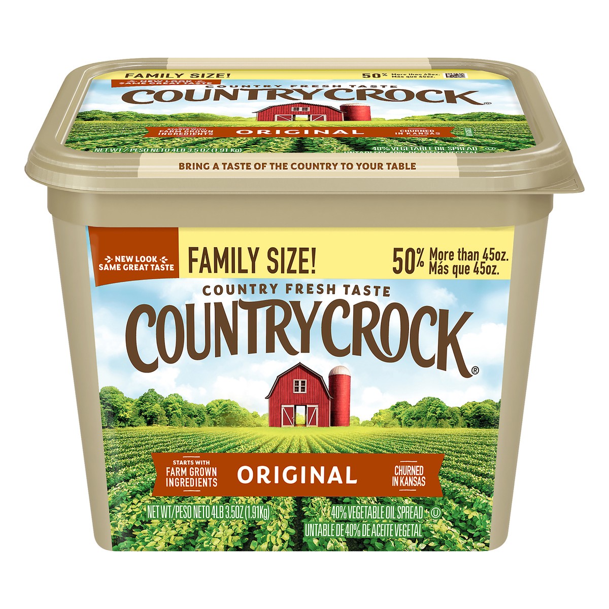 slide 12 of 12, Country Crock Family Size Original Vegetable Oil Spread 67.5 oz, 67.5 oz