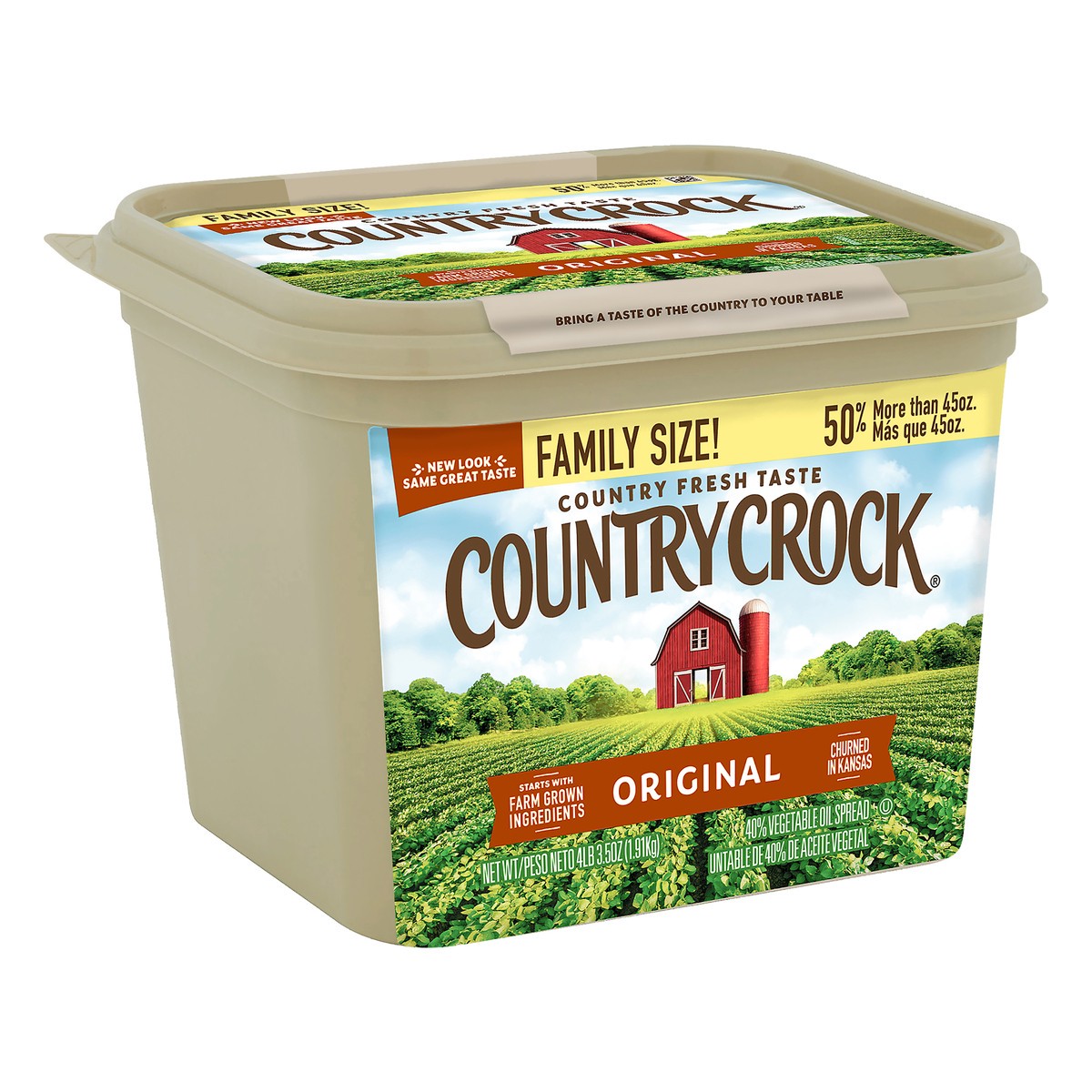 slide 4 of 12, Country Crock Family Size Original Vegetable Oil Spread 67.5 oz, 67.5 oz