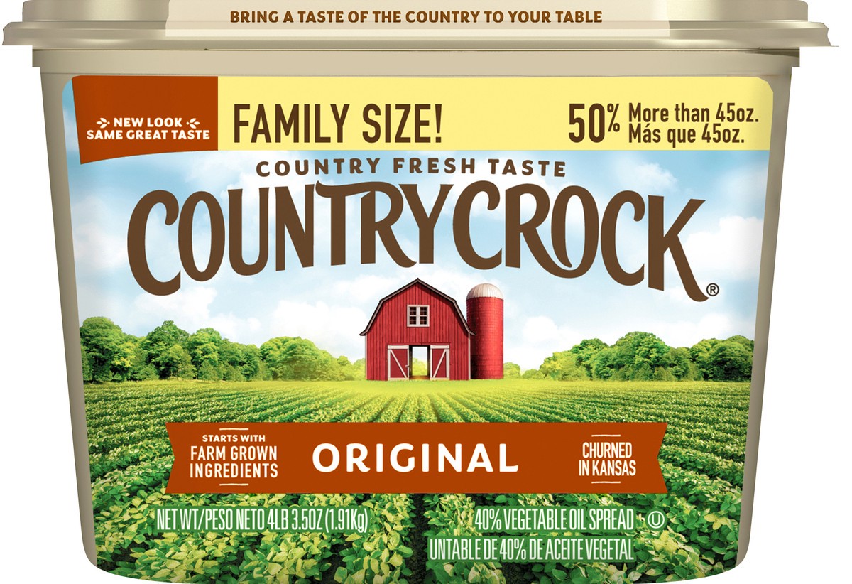 slide 8 of 12, Country Crock Family Size Original Vegetable Oil Spread 67.5 oz, 67.5 oz