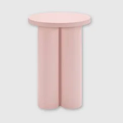 Distributed by Vendor Chunky Leg Matte Side Table Pink