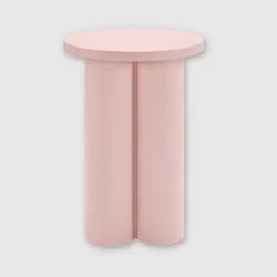 Distributed by Vendor Chunky Leg Matte Side Table Pink