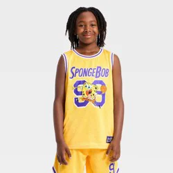 Nickelodeon Boys' SpongeBob SquarePants Basketball Jersey - Yellow XS