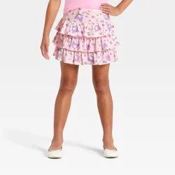 Sanrio Girls' My Melody and Kuromi Floral Printed Skort - Light Pink XL