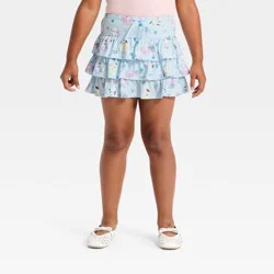 Sanrio Girls' Hello Kitty and Friends Floral Printed Skort - Blue XL
