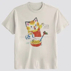 Men's Richard Scarry Short Sleeve Graphic T-Shirt - Cream M