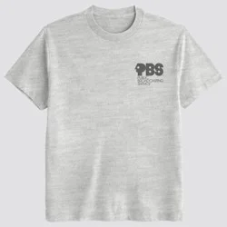 PBS: Public Broadcasting Service Men's PBS Short Sleeve Graphic T-Shirt - Heather Gray XL