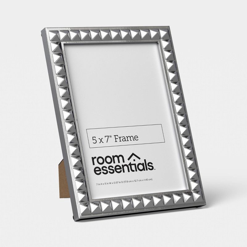 slide 1 of 4, 5"x7" Metal Studded Frame - Room Essentials™, 1 ct