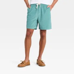 Men's 7" Elevated Corduroy Shorts - Goodfellow & Co™ Aqua Green XL