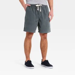 Men's 7" Elevated Corduroy Shorts - Goodfellow & Co™ Blue M