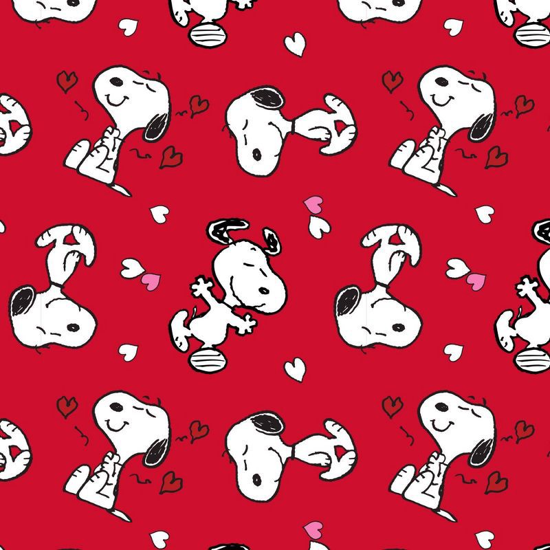 slide 3 of 3, Peanuts Men's Snoopy Valentine's Day Knit Pajama Pants - Red S, 1 ct