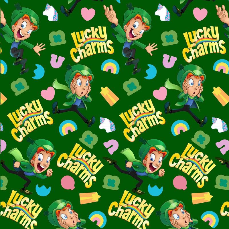 slide 3 of 3, General Mills Men's Lucky Charms Knit Pajama Pants - Gold/Green L, 1 ct