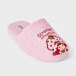 Women's Strawberry Shortcake Plush Slipper - Pink - M/L