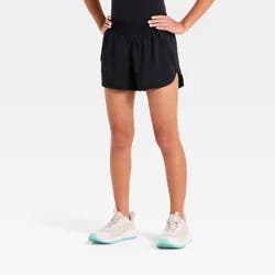 Girls' Run Shorts - All In Motion™ Black XS
