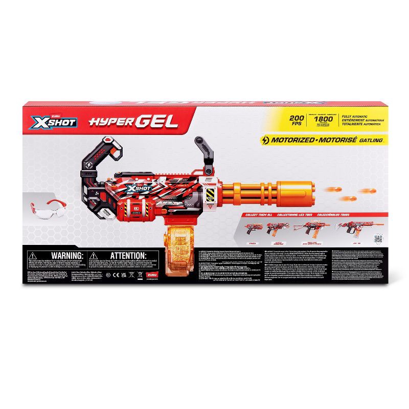 slide 8 of 8, XSHOT Hyper Gel Red Gatlin 20000 Toy Blaster, 1 ct
