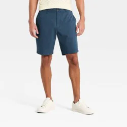 Men's 9" Flat Front Shorts - Goodfellow & Co™ Navy Blue 38