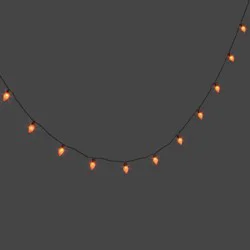 20ct Flickering LED Halloween Indoor Outdoor Novelty String Lights Orange - Hyde and EEK! Boutique™