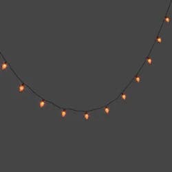 20ct Flickering LED Halloween Indoor Outdoor Novelty String Lights Orange - Hyde and EEK! Boutique™