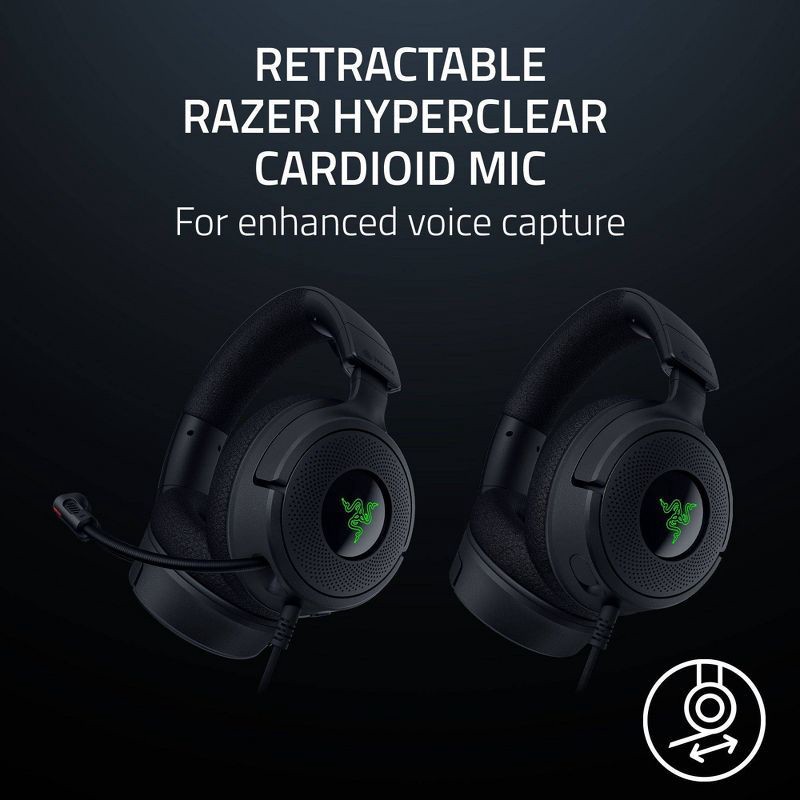 slide 3 of 10, Razer Kraken V4 X Gaming Headset, 1 ct